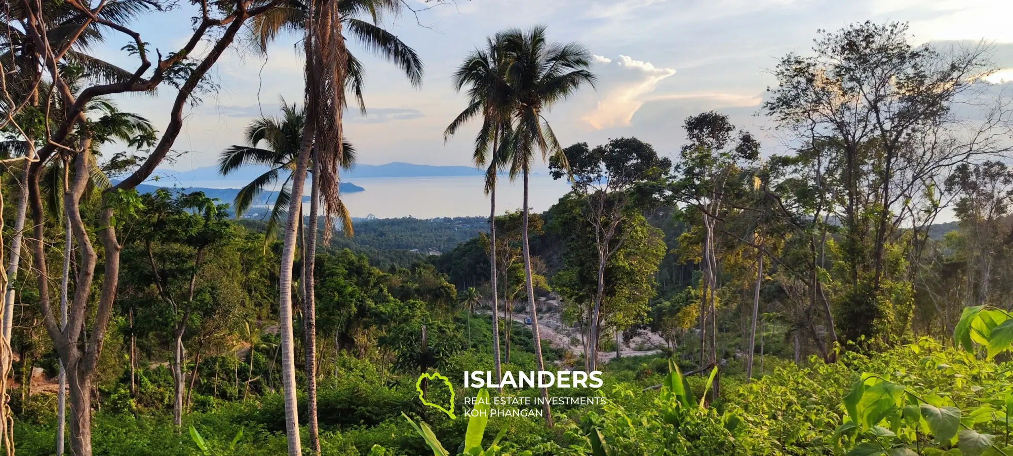 Fantastisches Grundstück mit Sonnenuntergangsseite und Samui-Meerblick auf Haad Yao