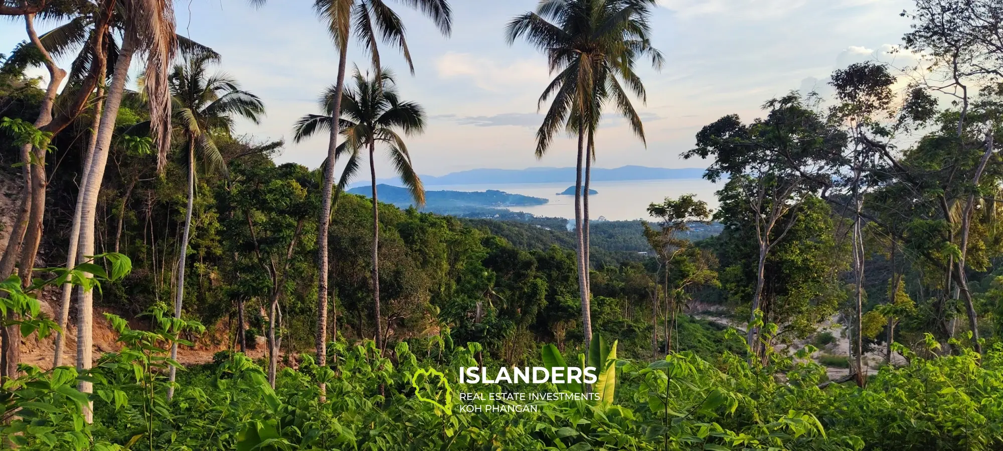 Fantastisches Grundstück mit Sonnenuntergangsseite und Samui-Meerblick auf Haad Yao