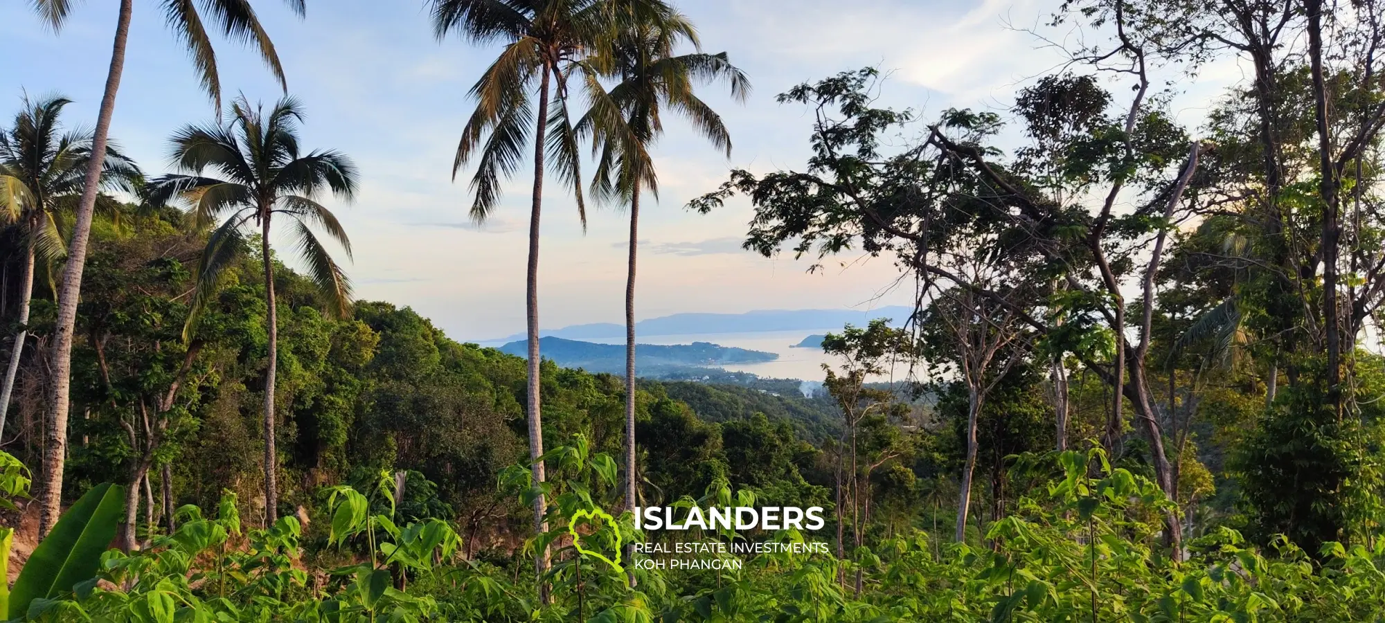 Fantastisches Grundstück mit Sonnenuntergangsseite und Samui-Meerblick auf Haad Yao