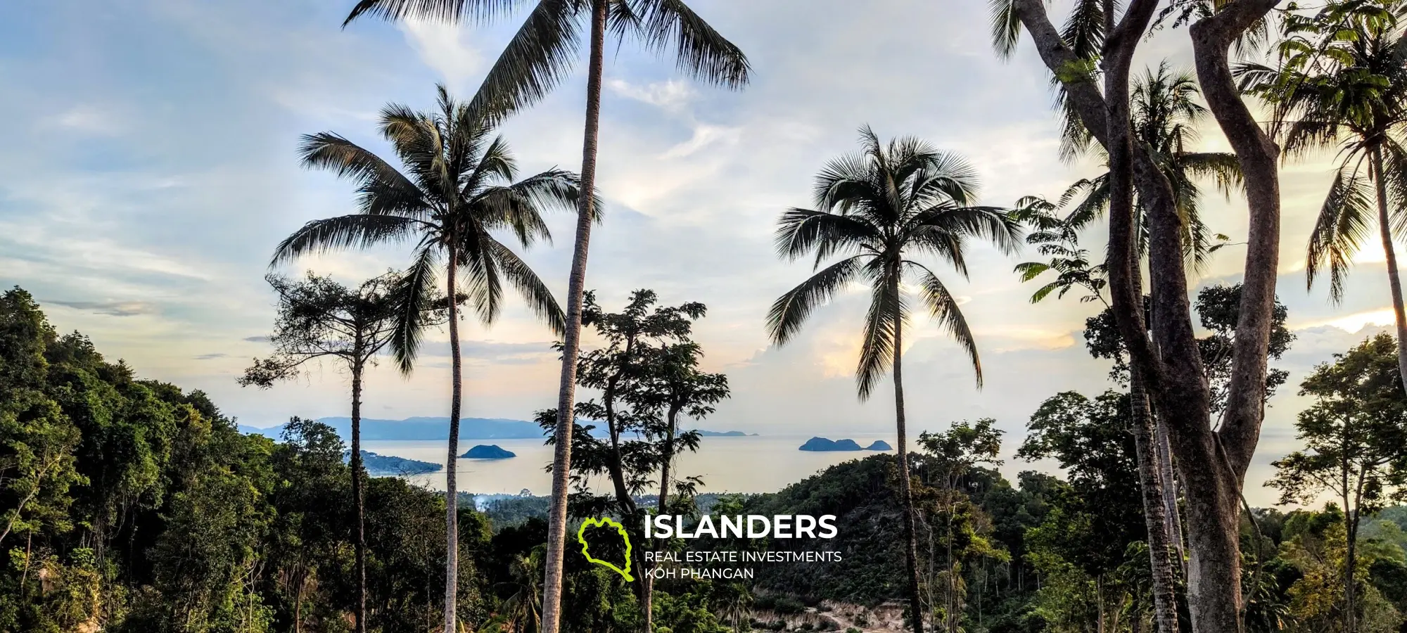 Magnifique coucher de soleil et vue sur la mer de Samui sur Haad Yao