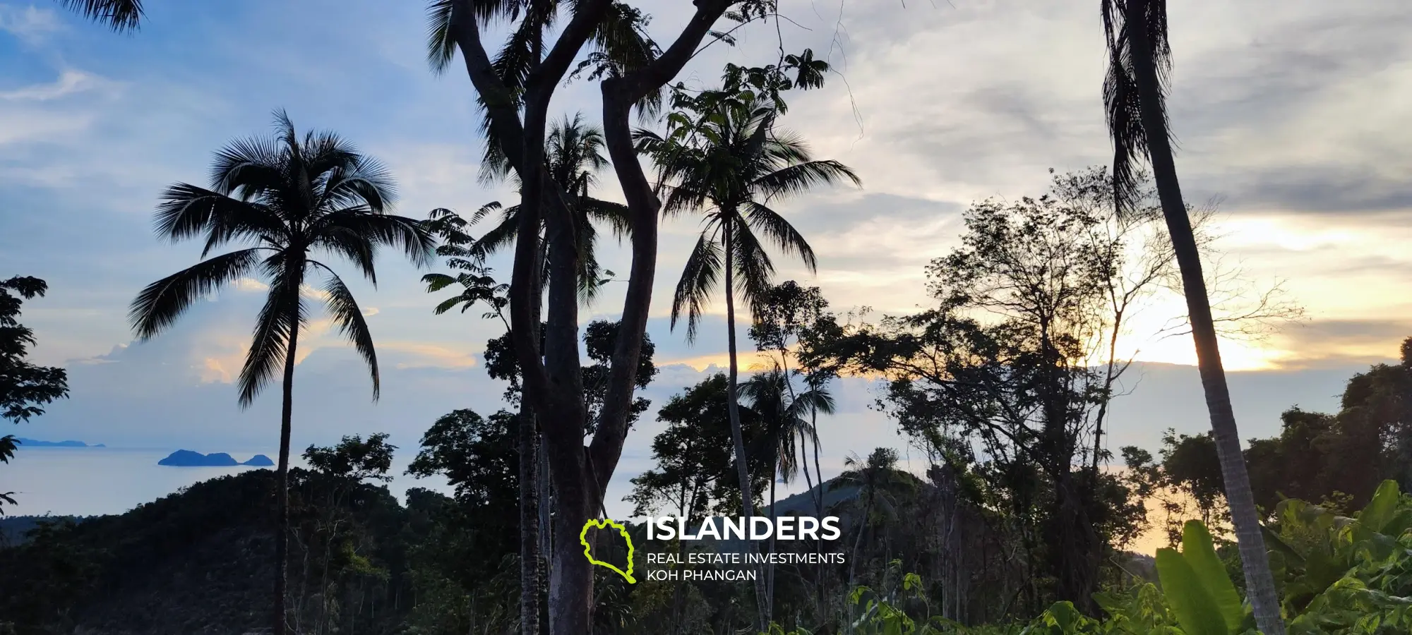 Fantastisches Grundstück mit Sonnenuntergangsseite und Samui-Meerblick auf Haad Yao