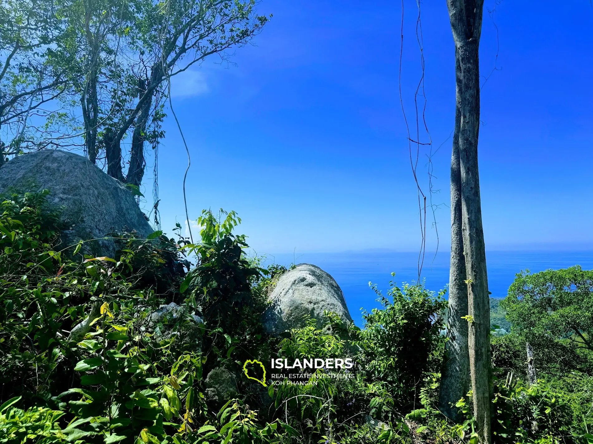 Grundstück mit atemberaubendem Meerblick und Blick auf Koh Tao auf Haad Yao