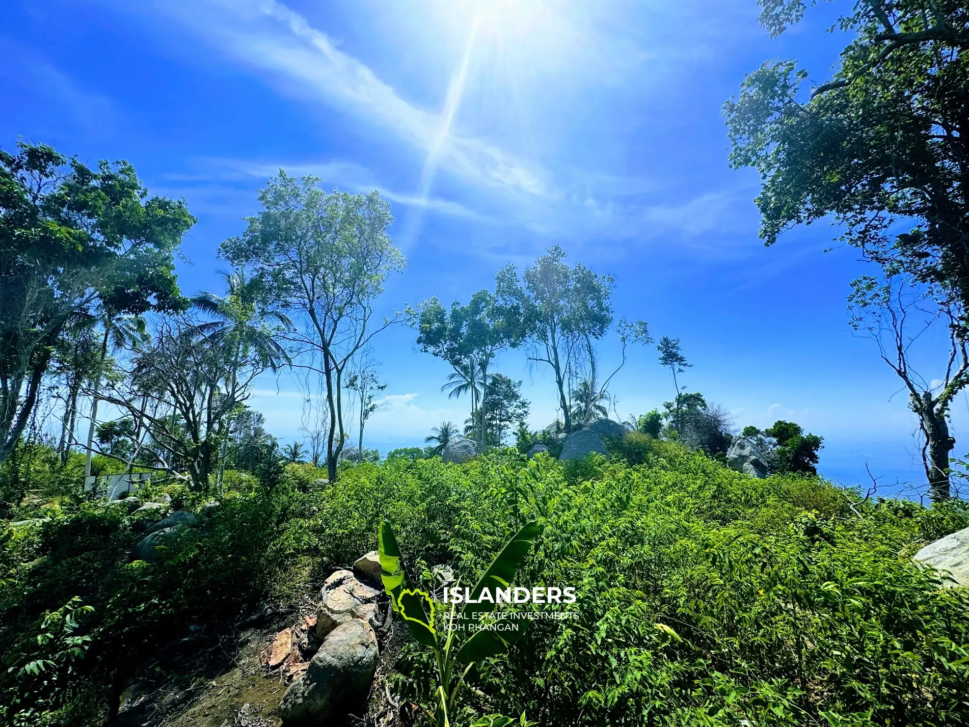 Superbe terrain avec vue mer et Koh Tao sur Haad Yao