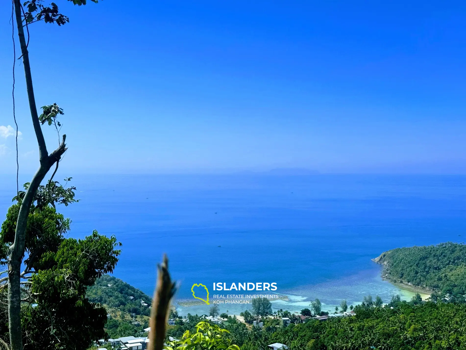 Grundstück mit atemberaubendem Meerblick und Blick auf Koh Tao auf Haad Yao