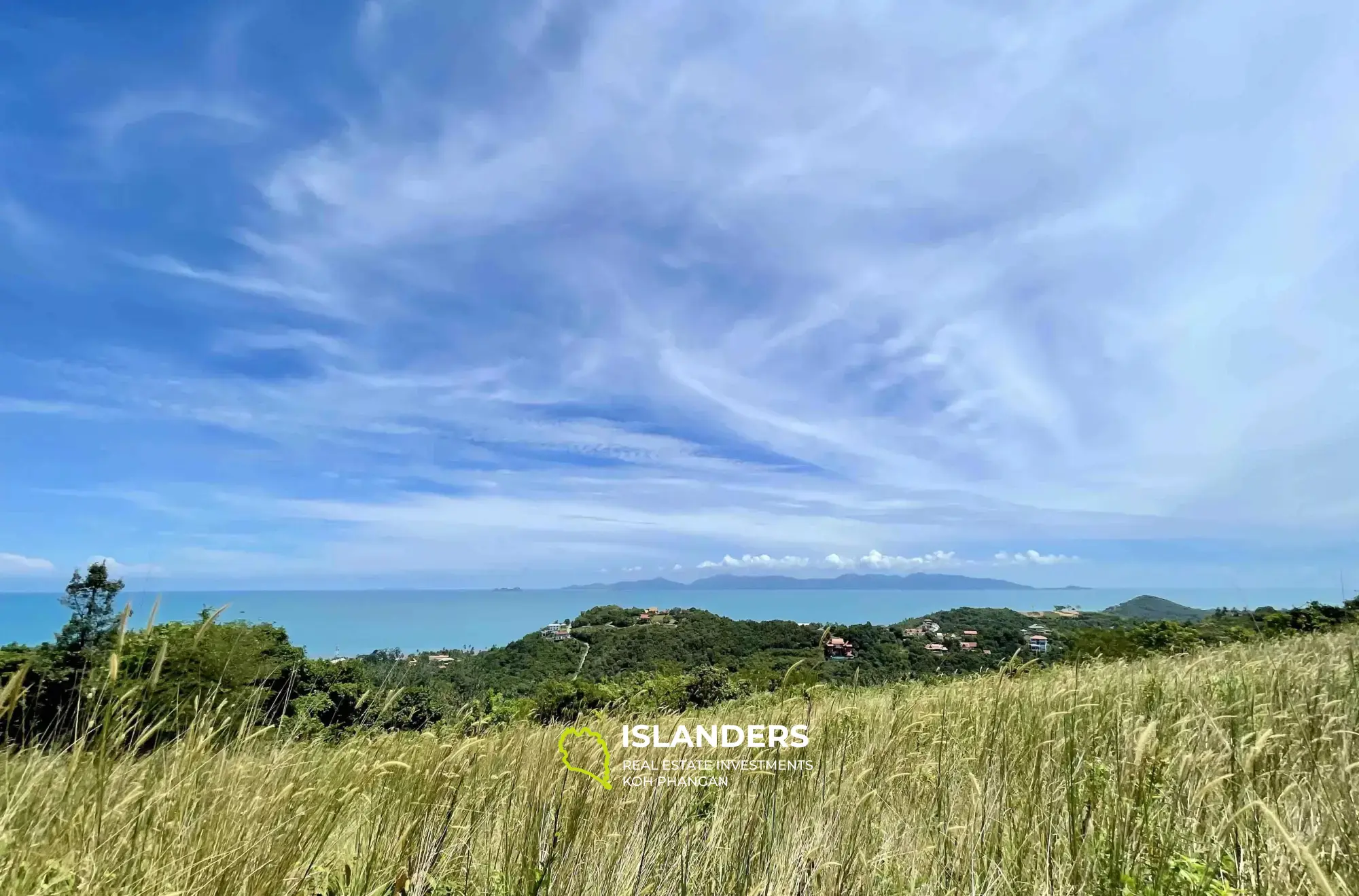 7,6 Rai Étonnant Terrain avec Vue sur la Mer à 180 Degrés à Bang Por