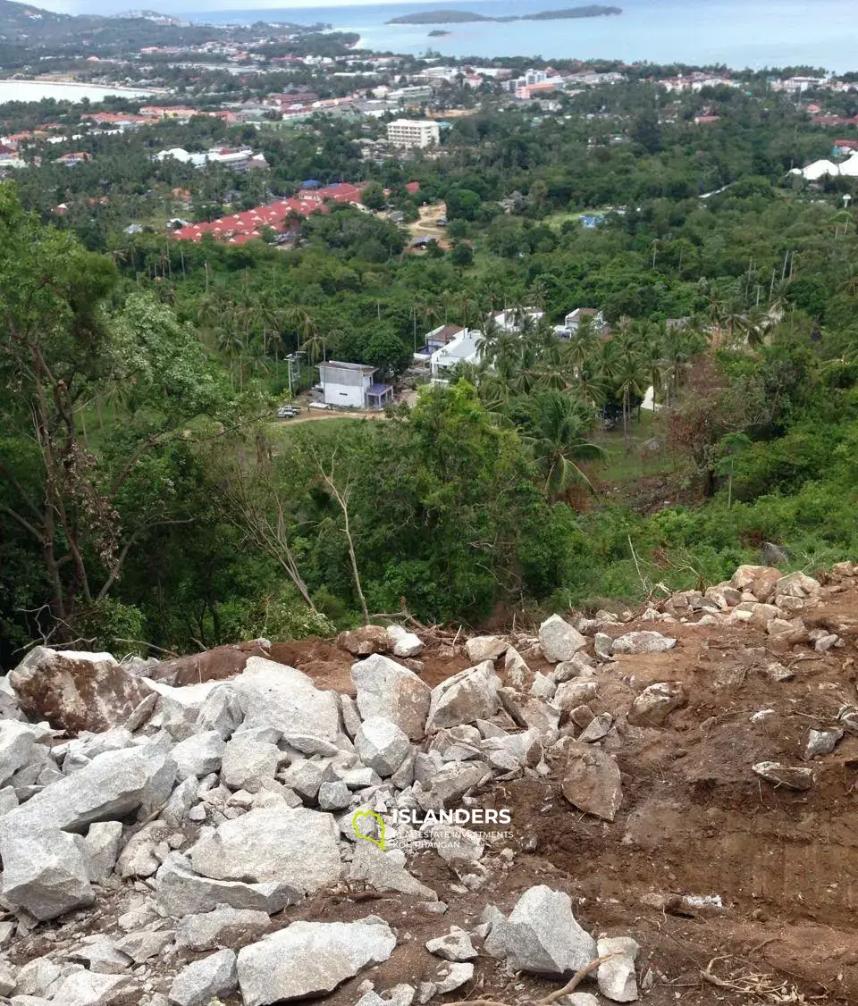 Terrain avec vue sur la mer de Chaweng Hill