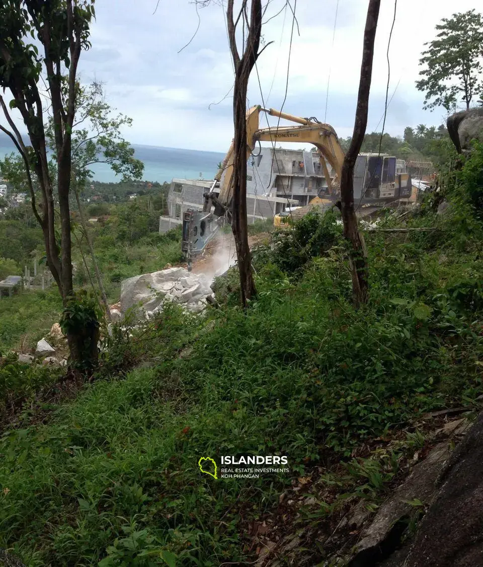 Terrain avec vue sur la mer de Chaweng Hill