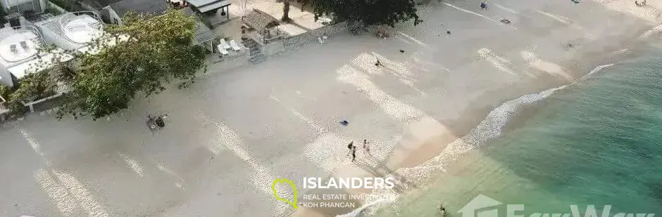 Terrain pieds dans l'eau de 20 pièces sur la plage de Lamai Koh Samui