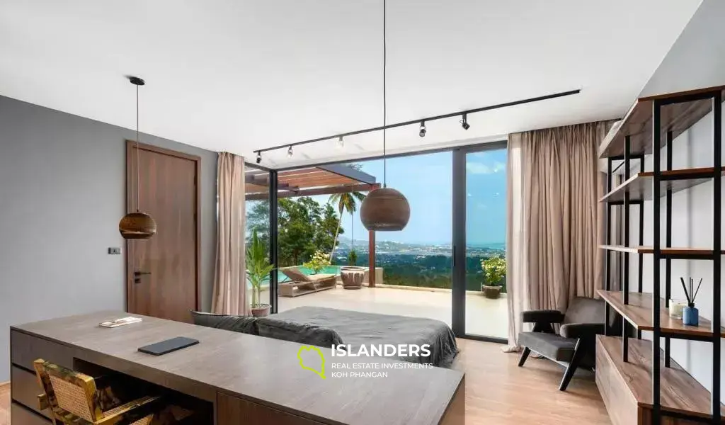 Superbe villa avec vue sur la mer à Chaweng Hills à vendre