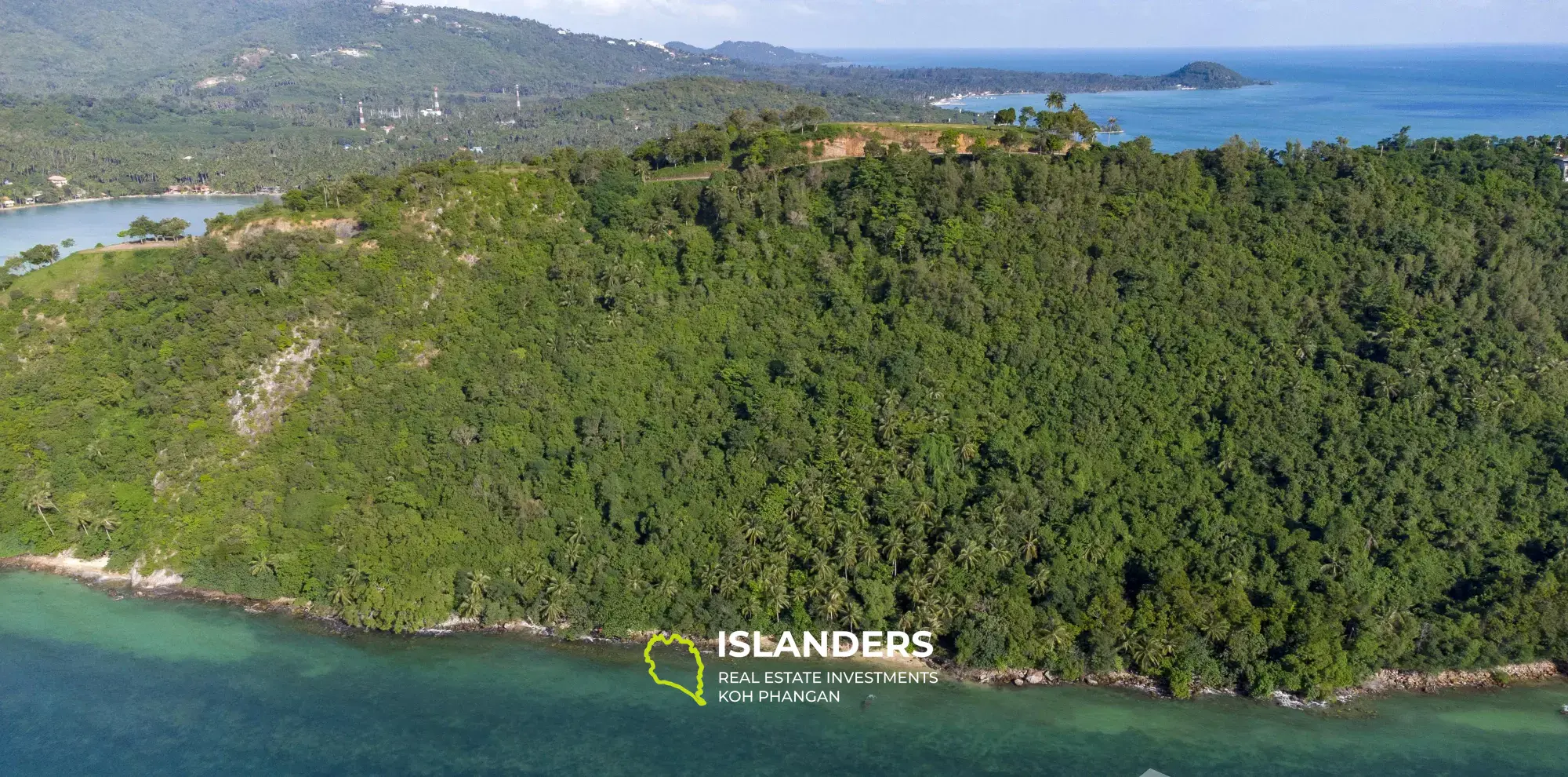 Grand terrain avec vue mer sur les collines près de la plage de Pang Ka