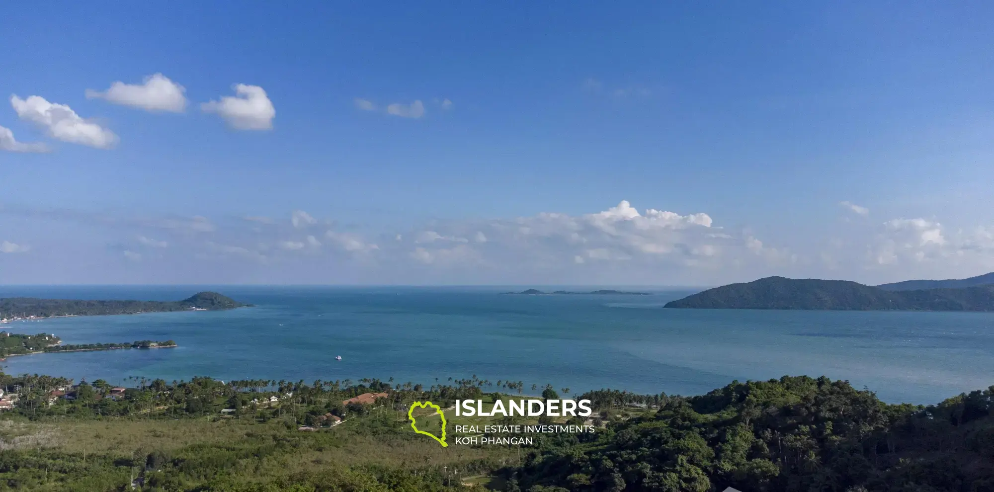 Grand terrain avec vue mer sur les collines près de la plage de Pang Ka