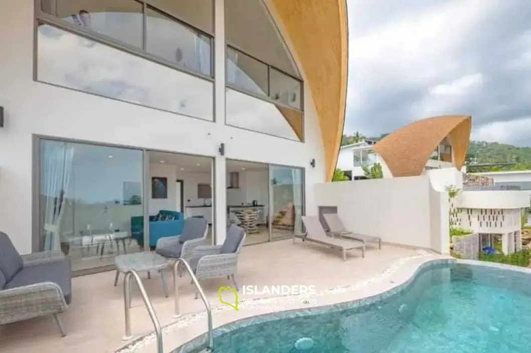 Villa de 2 chambres avec vue sur la mer à Chaweng à vendre