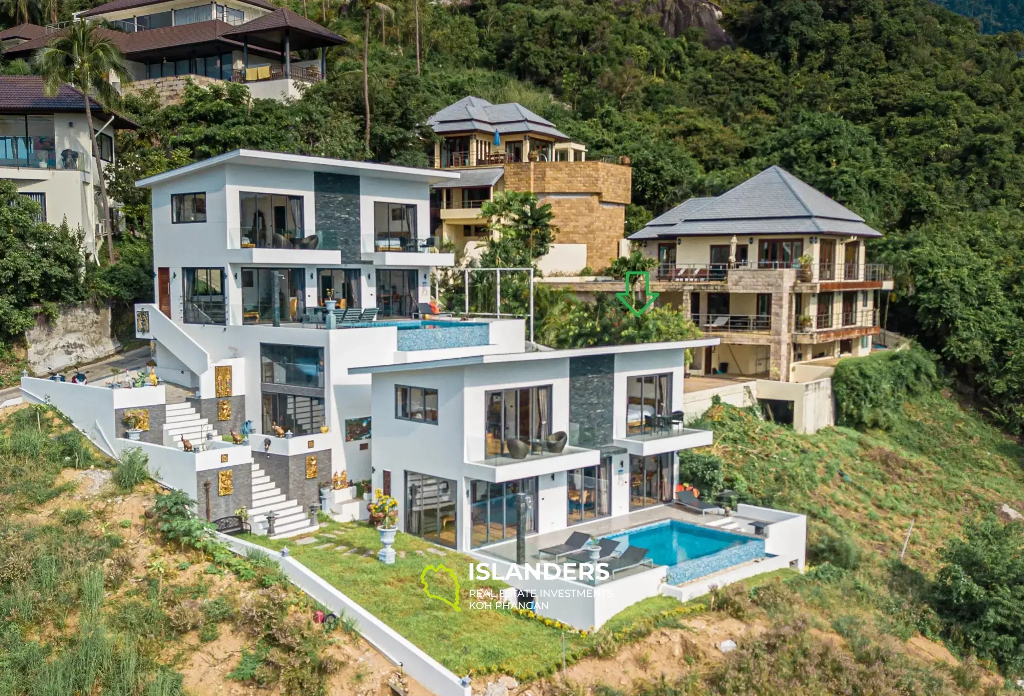 Villa 5BR avec vue à 360 degrés sur la mer et les montagnes à Huatanon