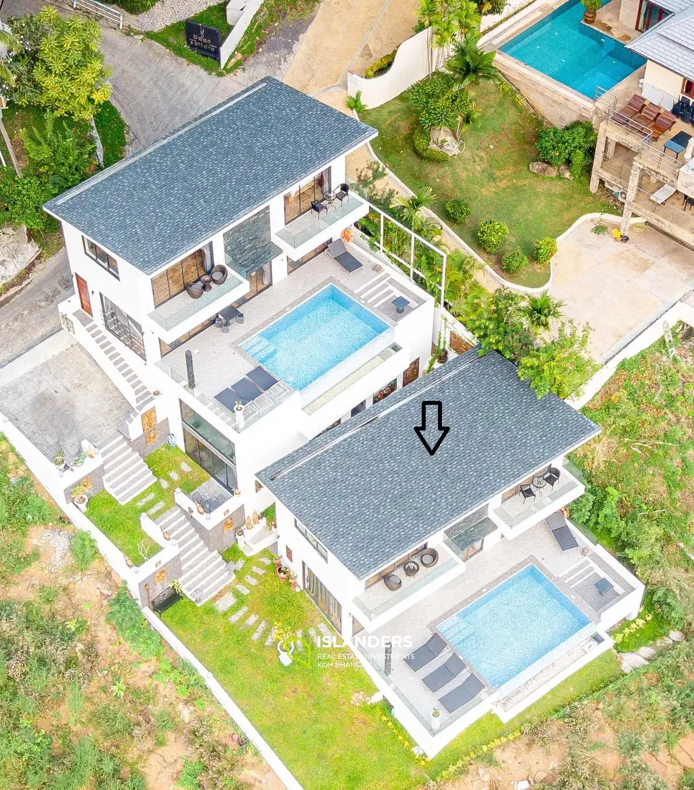 วิวทะเล 360 องศาและวิวภูเขา 5BR Villa ที่หัวถนน