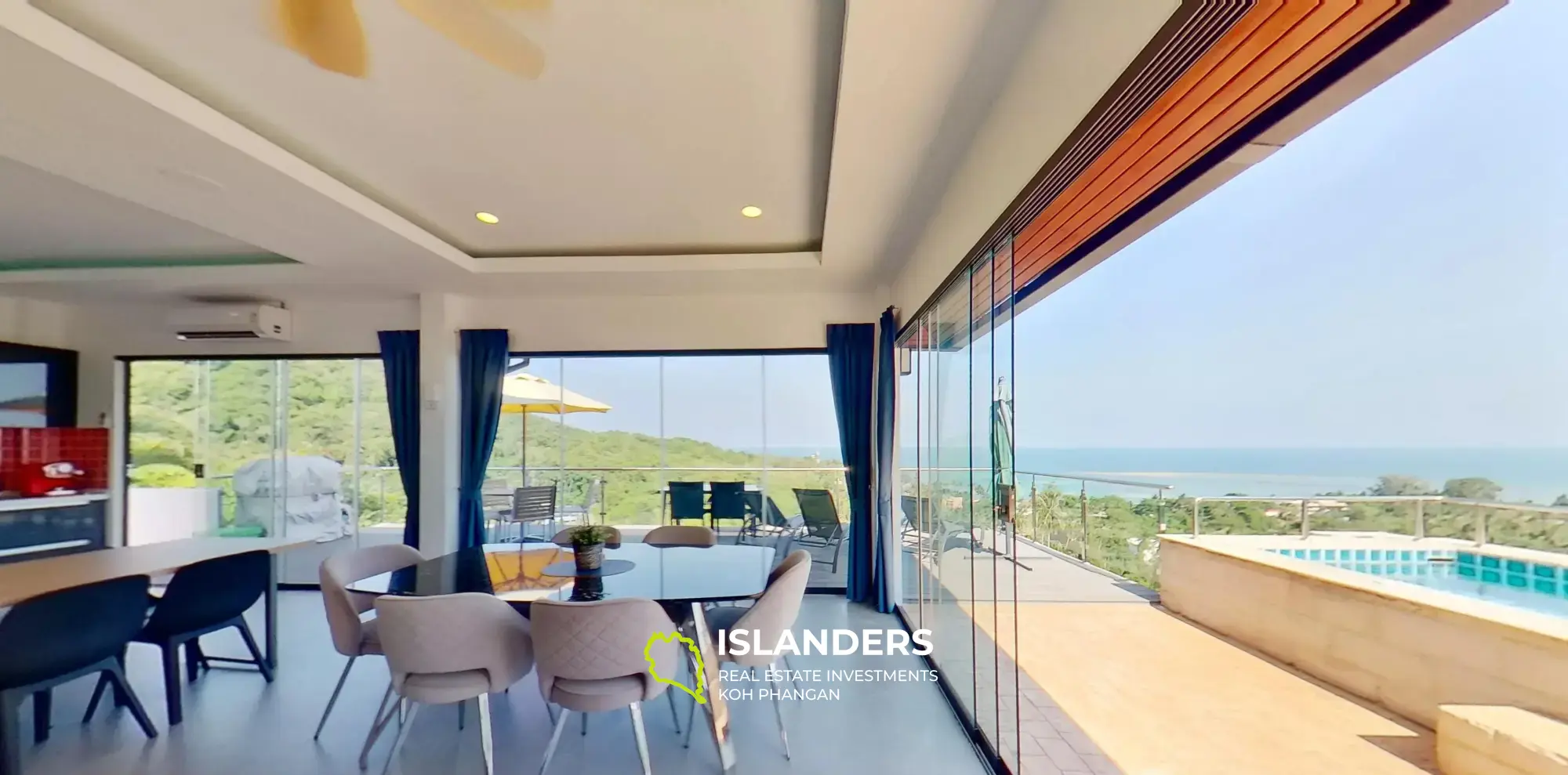 Villa 3 chambres avec piscine et vue mer à 360° à Maret