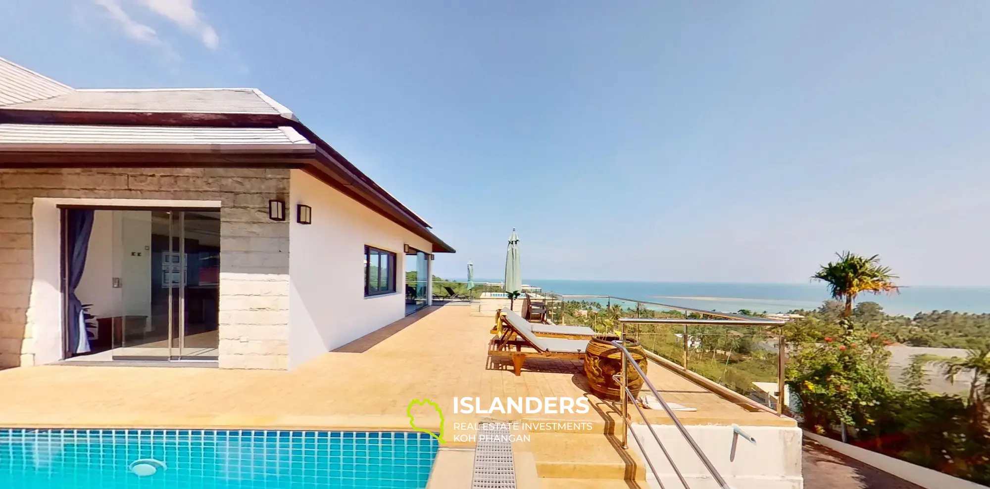 Villa 3 chambres avec piscine et vue mer à 360° à Maret