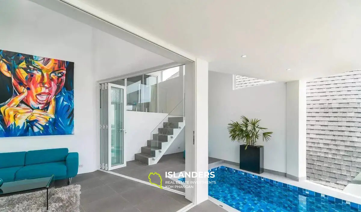 Villa 4 chambres avec vue sur la mer à 180 degrés et piscine Lamai