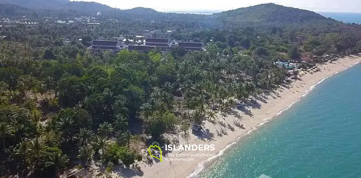 30 Rai de terrain à Maenam avec un superbe front de mer de 180 mètres