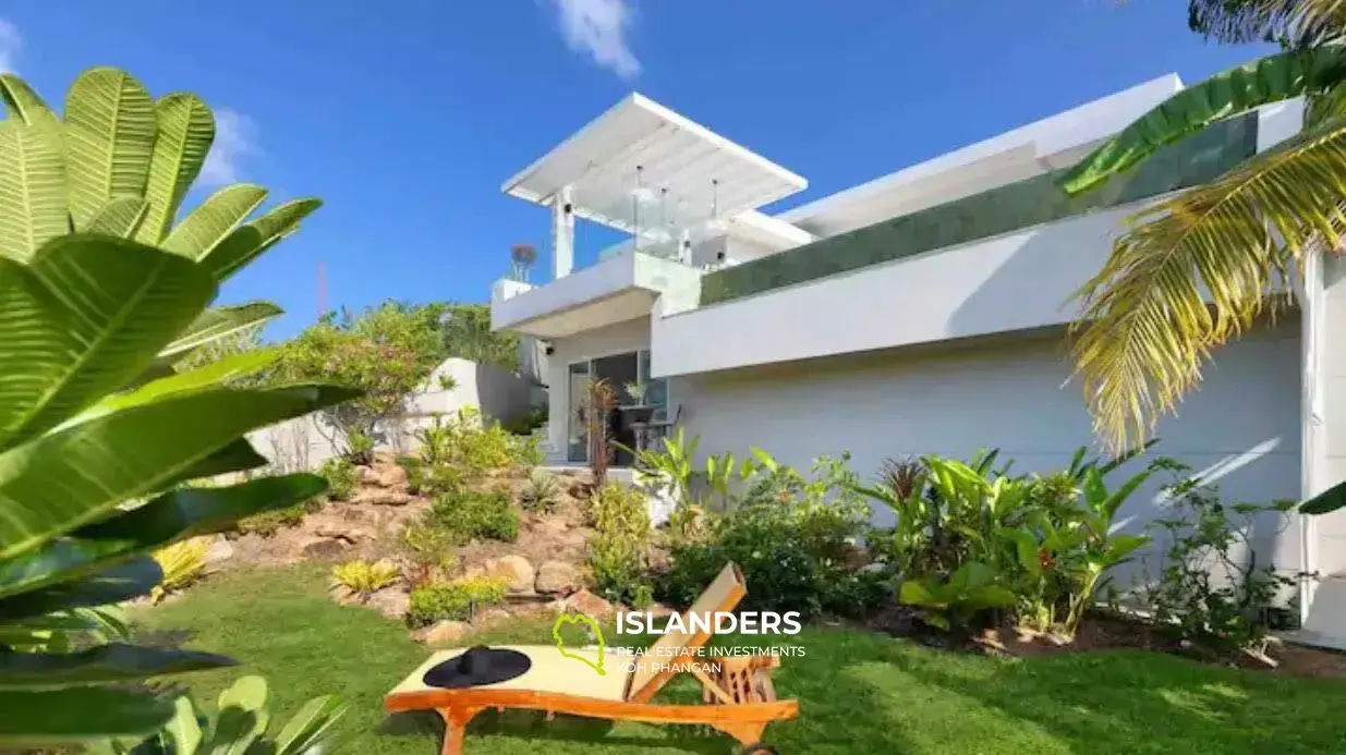 Wunderschöne Villa mit 4 Schlafzimmern und Meerblick bei Sonnenuntergang in Plai Laem