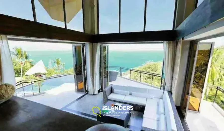 Villa au design unique de 5 chambres avec piscine et vue sur la mer à Chaweng Noi