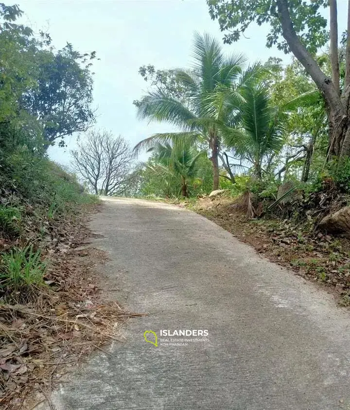 Terrain à vendre avec vue sur la mer et la montagne près de la plage de Chaweng