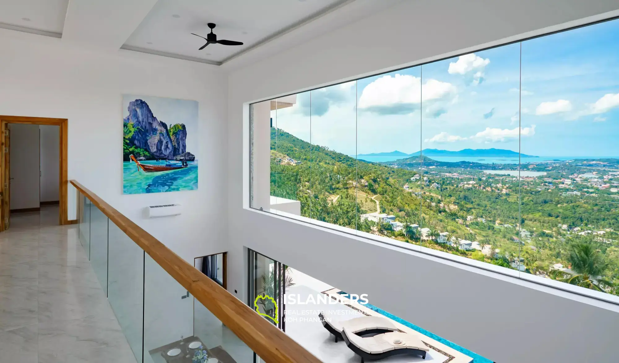 Spacieuse villa de haut niveau de 4 chambres avec vue sur la mer à Chaweng Noi