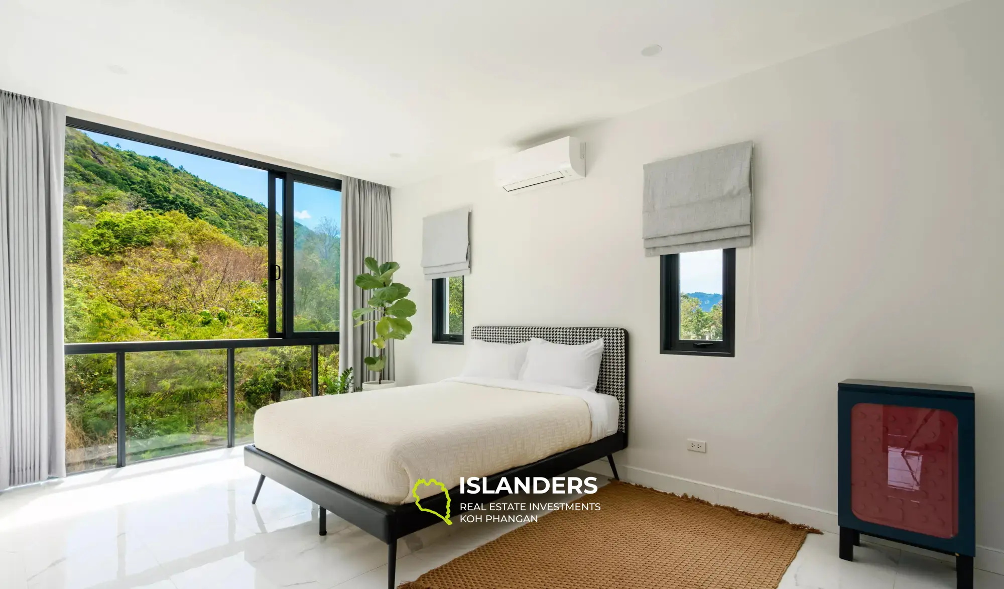 Magnifique villa de 3 chambres avec piscine et vue sur la mer au coucher du soleil avec système solaire à Koh Samui