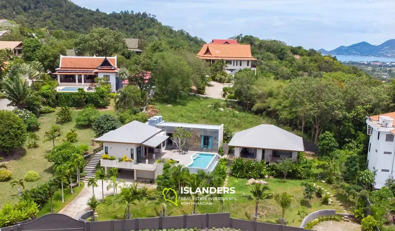 Villa de 4 chambres avec piscine à Plai Laem sur un immense terrain paysagé