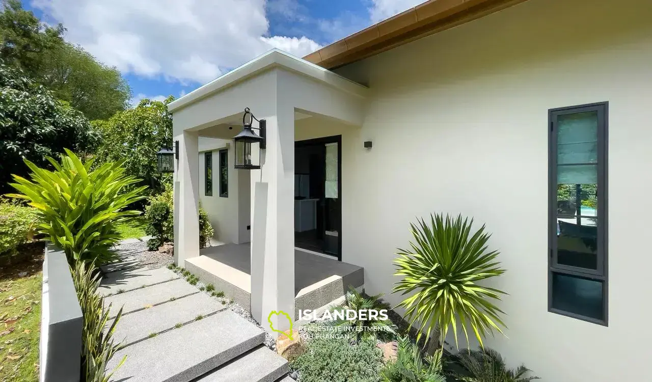 Villa de 4 chambres avec piscine à Plai Laem sur un immense terrain paysagé