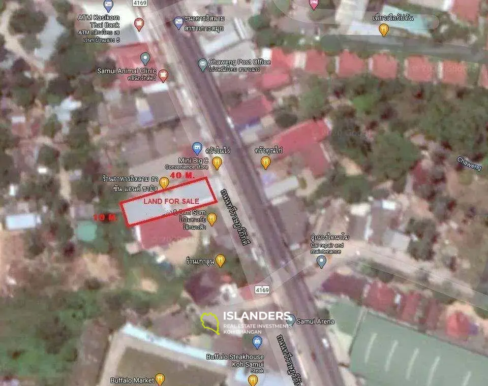 Land for Sale with Buildings near to Chaweng Beach Koh Samui