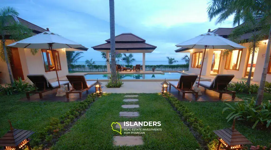 Villa 4 chambres avec piscine en bord de mer à Na Muang et grand jardin