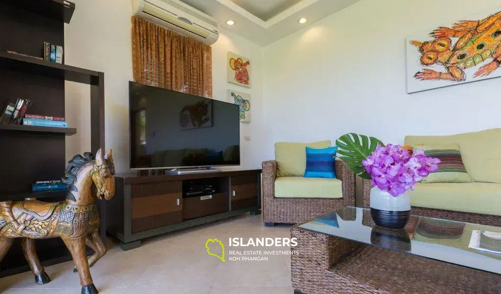 Villa 4 chambres avec piscine en bord de mer à Na Muang et grand jardin