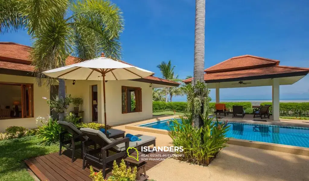 Villa 4 chambres avec piscine en bord de mer à Na Muang et grand jardin