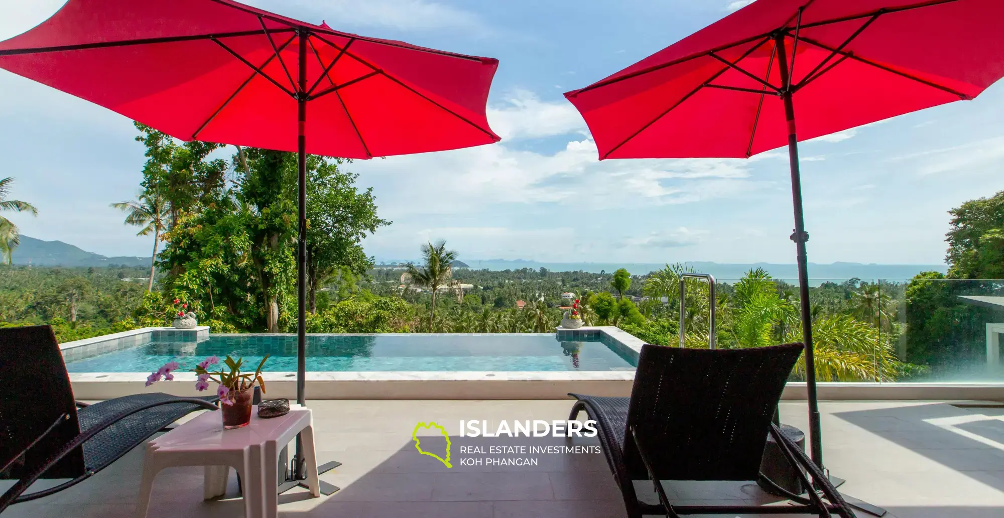 Villa mit 3 Schlafzimmern und Panoramablick auf das Meer in Koh Samui