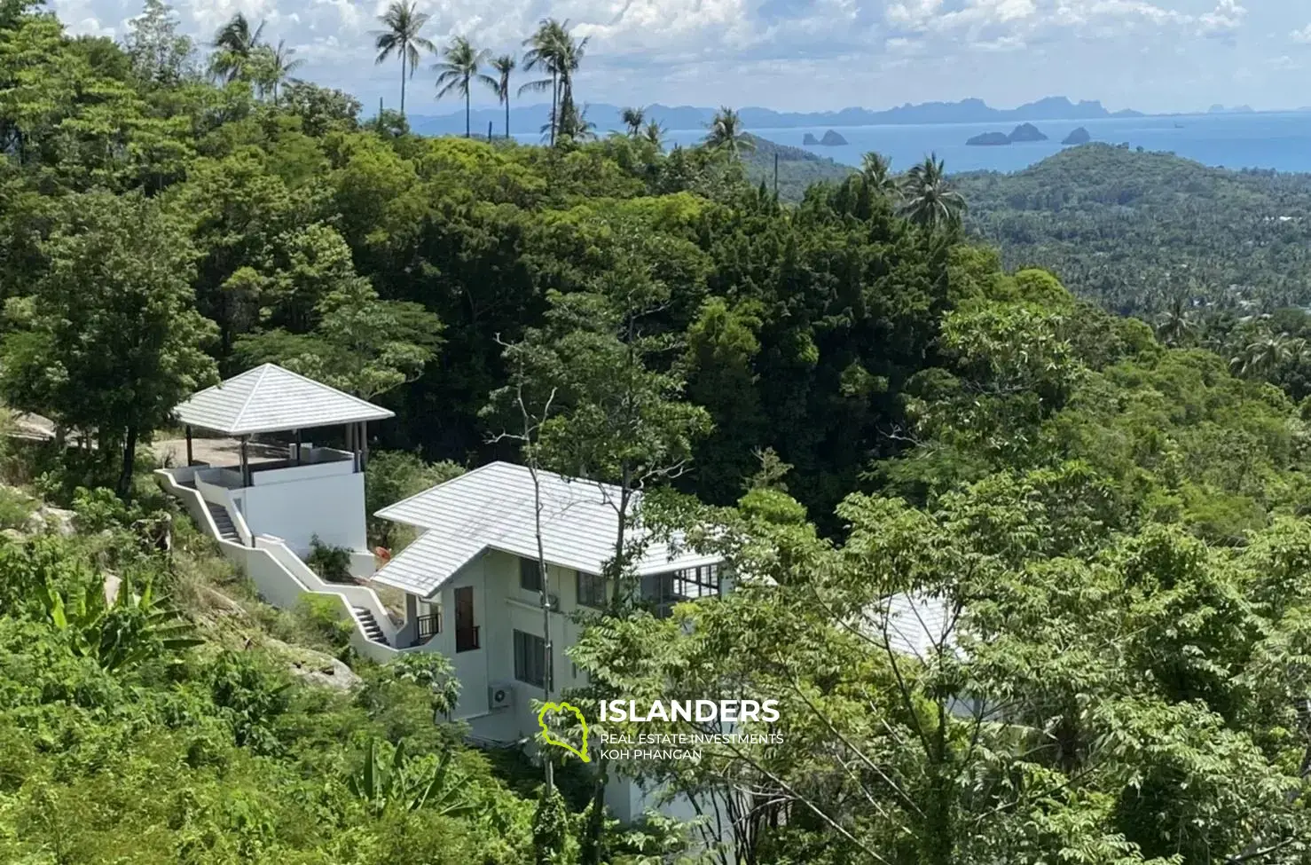 Große Villa mit Meerblick in 12 Rai Land in Lipa Noi