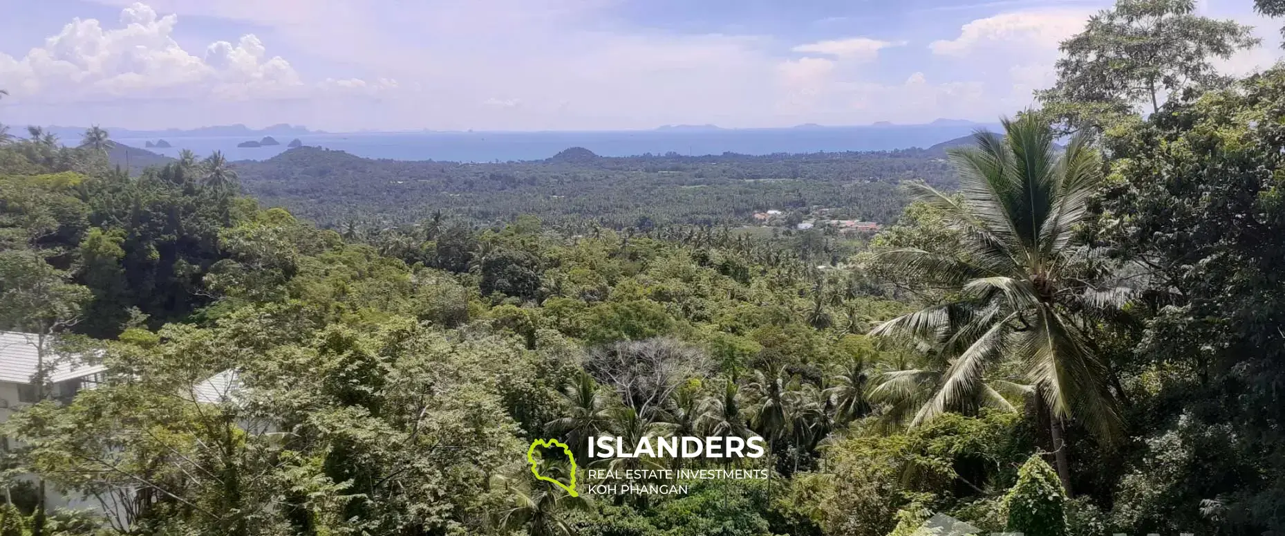 Große Villa mit Meerblick in 12 Rai Land in Lipa Noi