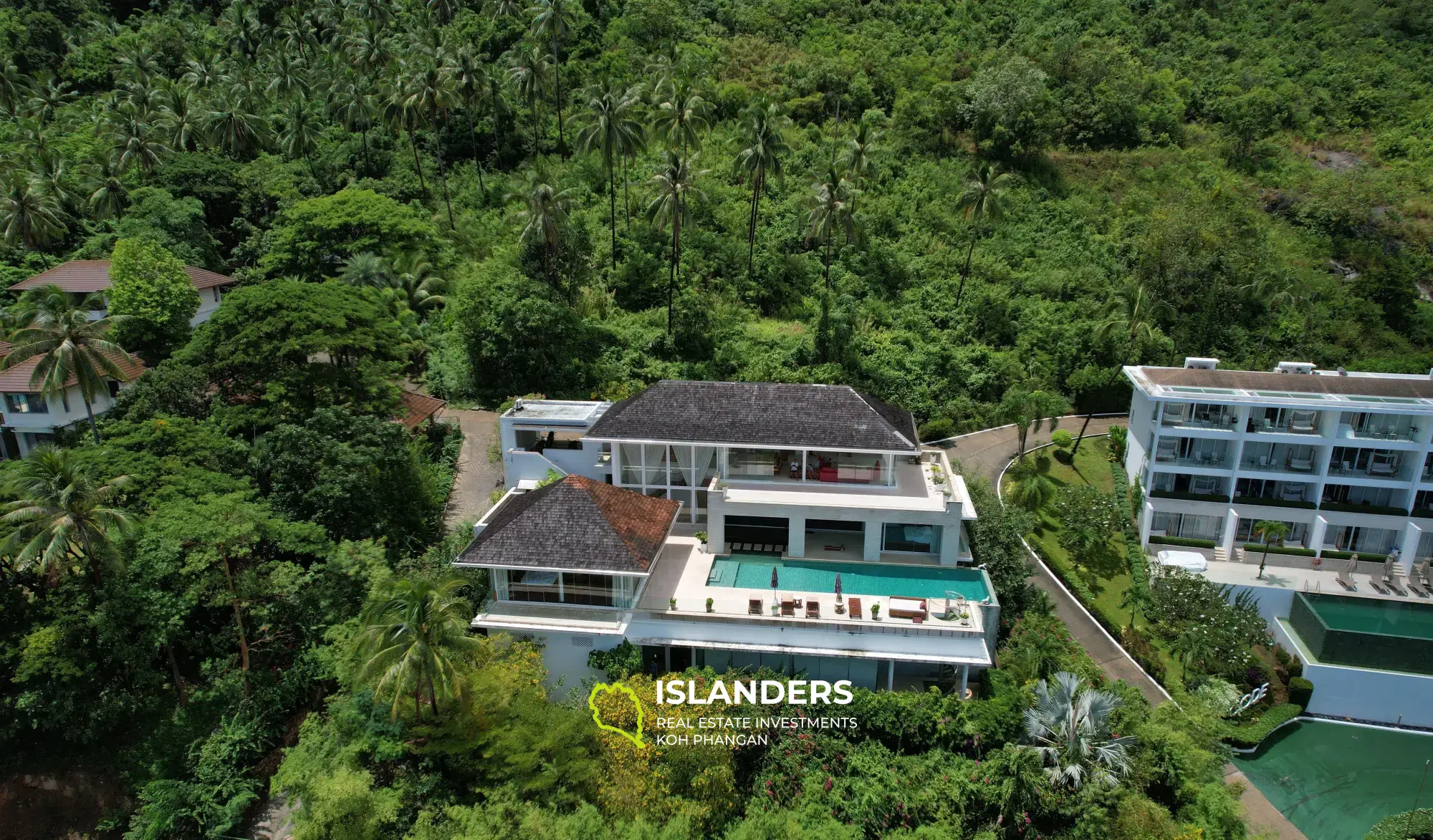 Villa avec vue panoramique sur la mer à Bang Por à louer