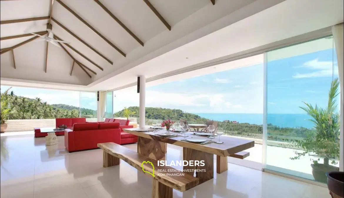 Panoramic Sea View Villa in Bang Por for Rent