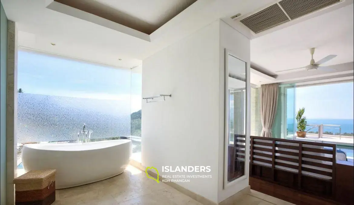 Panoramic Sea View Villa in Bang Por for Rent