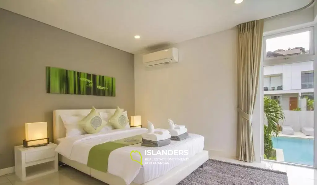 דירה עם חדר שינה אחד עם נוף לבריכה למכירה ב-Horizon Residence Koh Samui
