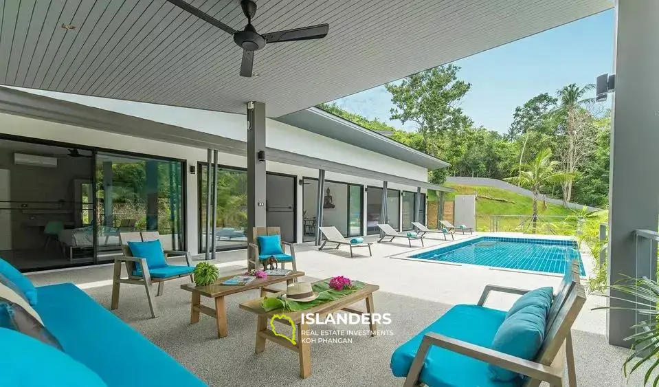 Villa convertible de 4 chambres avec piscine dans le calme de Bangpor Grove