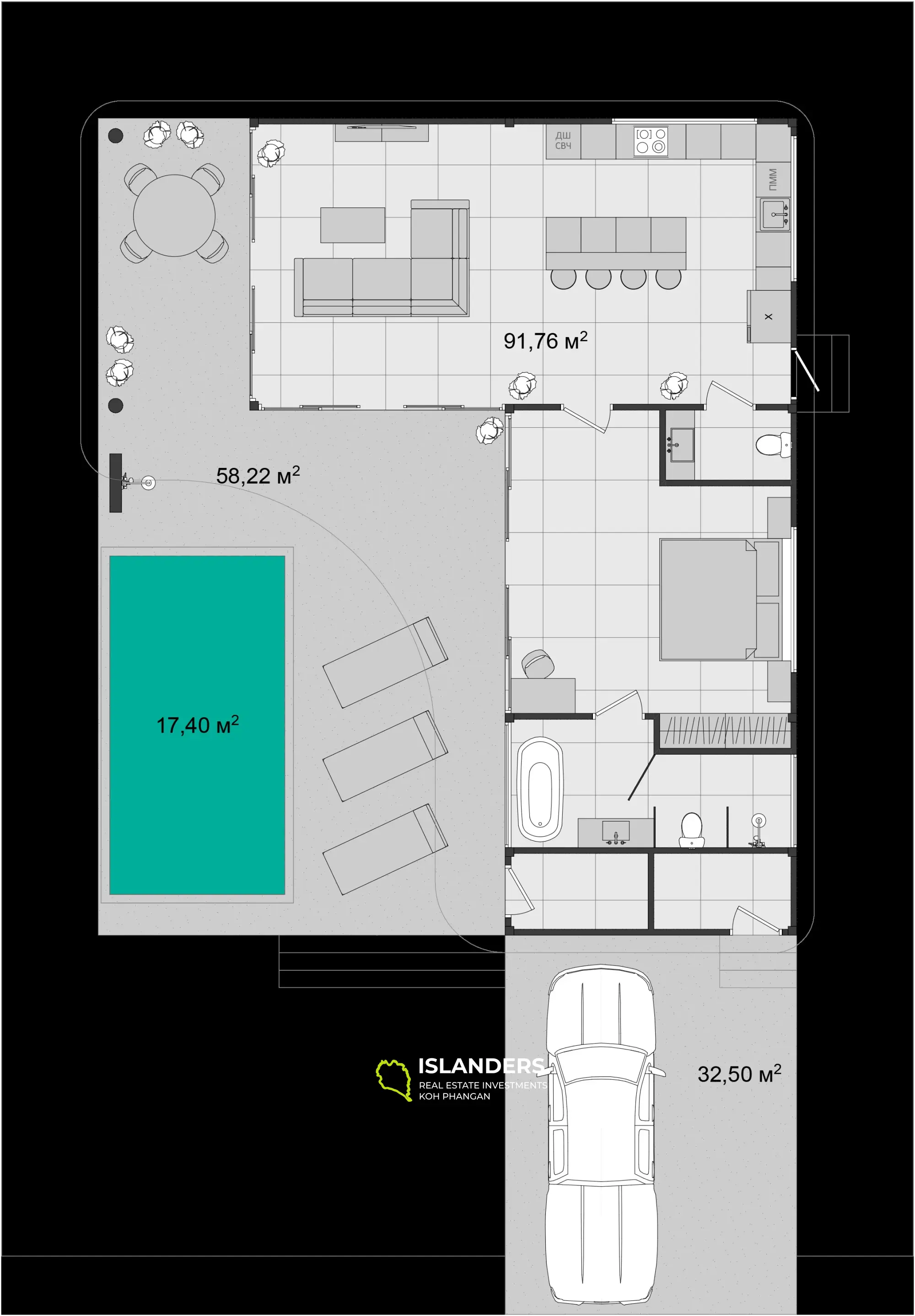 ขายวิลล่า 1 ห้องนอน