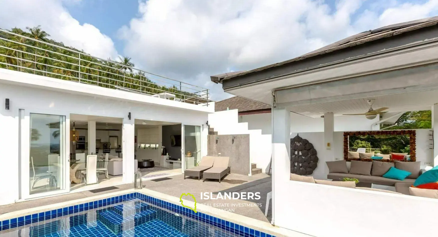 Moderne Poolvilla mit 3 Schlafzimmern und Meerblick in Chaweng