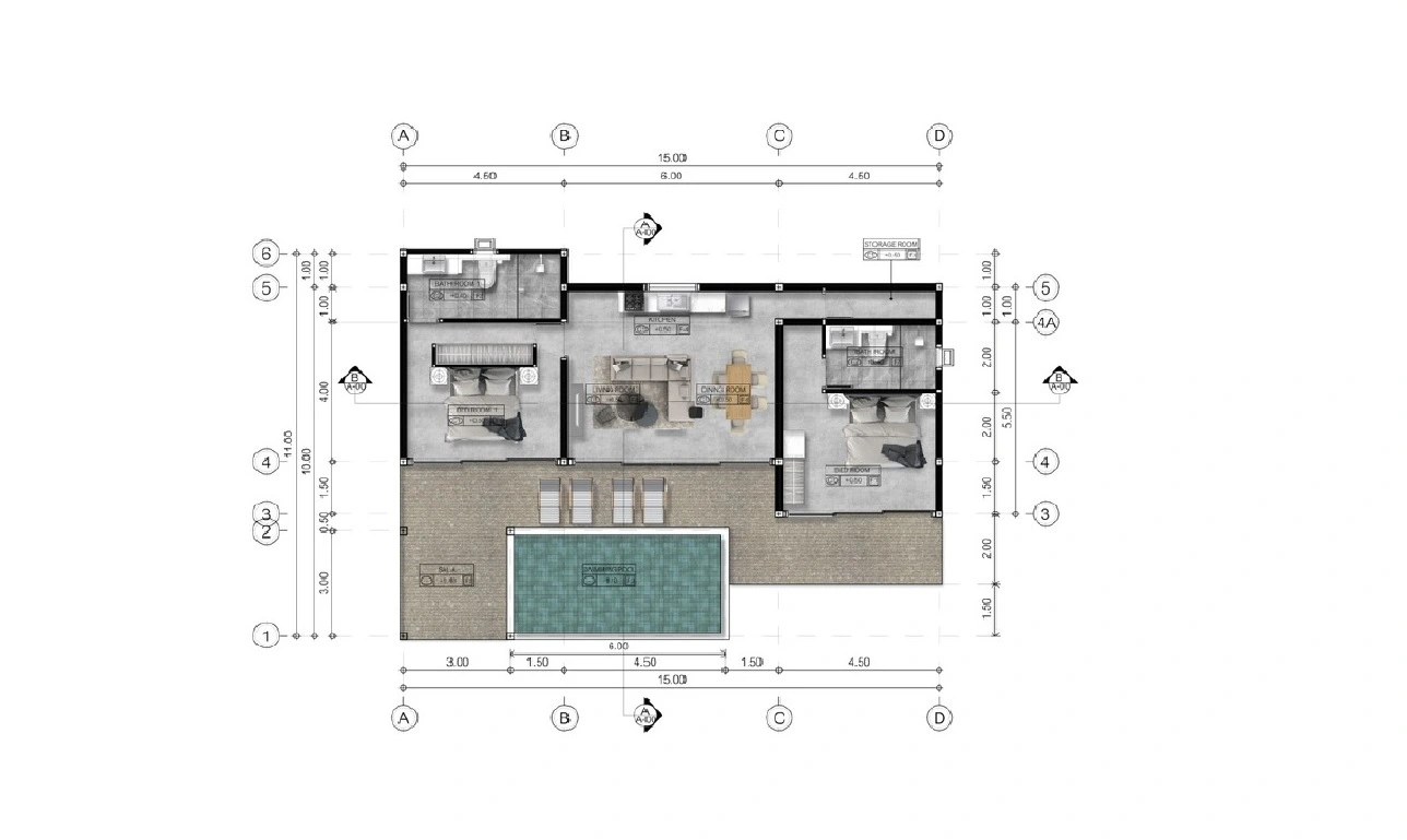 Schöne 2-Zimmer-Villa in der Nähe von Chalokum in sehr erfolgreicher Entwicklung