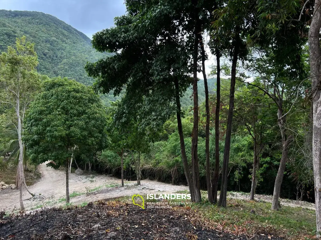 Parcelle de terrain à Chaloklum, Parcelle 5 : Vues sur la montagne et la mer avec accès privé à la rivière