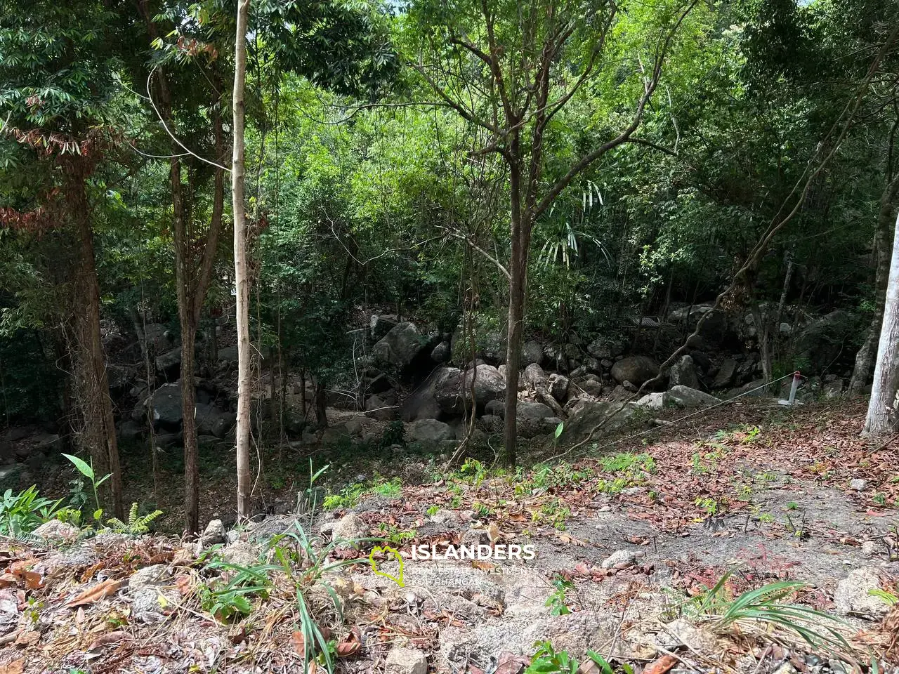 Grundstück in Chaloklum, Grundstück 5: Berg- und Meerblick mit privatem Zugang zum Fluss