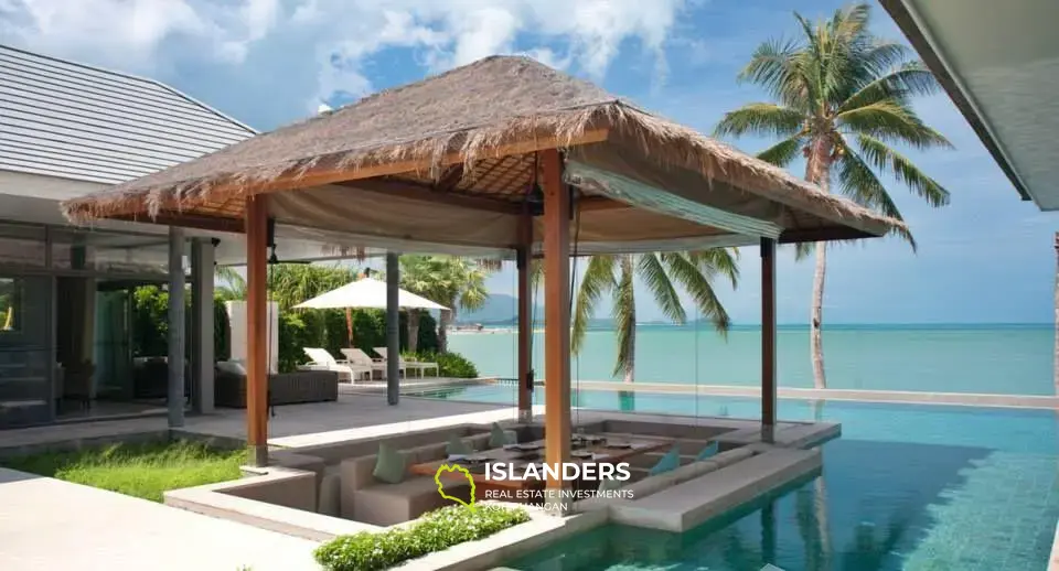 6 Schlafzimmer Sunset Beachfront Villa in Plai Laem zu verkaufen