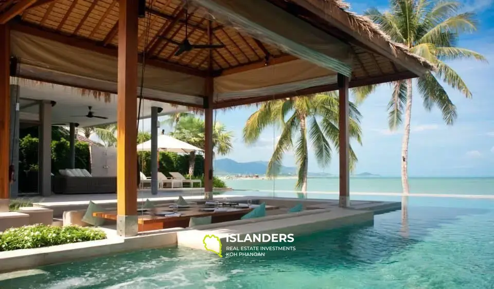 6 Schlafzimmer Sunset Beachfront Villa in Plai Laem zu verkaufen