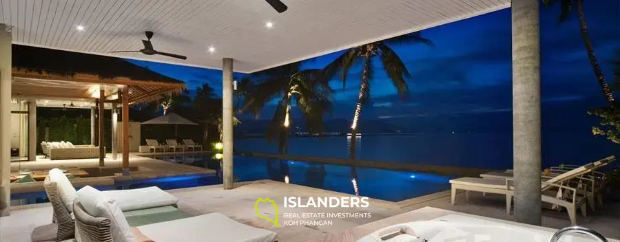 6 Schlafzimmer Sunset Beachfront Villa in Plai Laem zu verkaufen