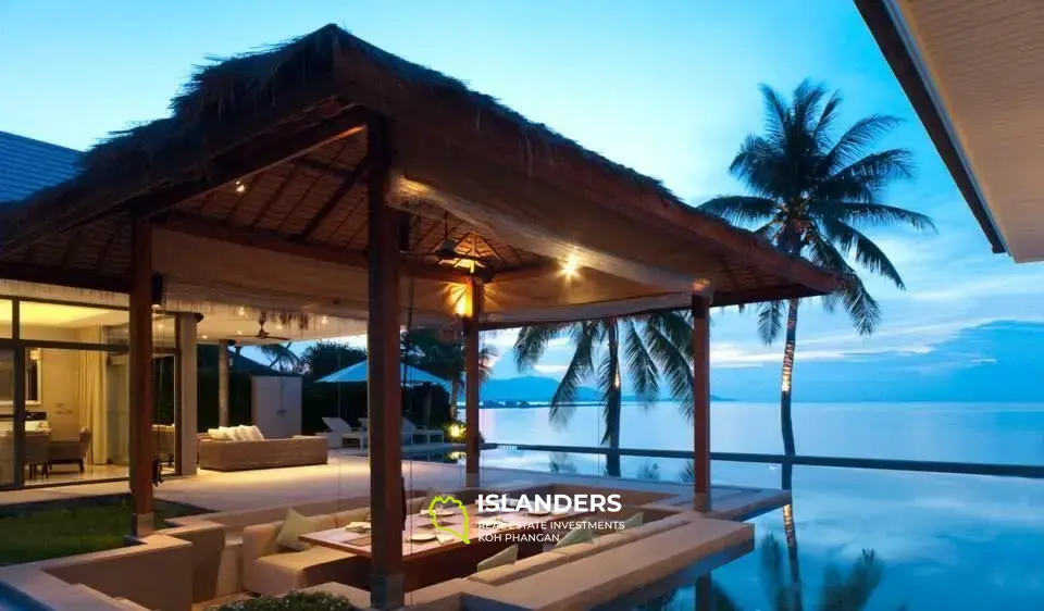 6 Schlafzimmer Sunset Beachfront Villa in Plai Laem zu verkaufen